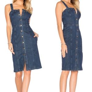 NWT AG Sydney Denim Dress Size XS Button Down Adriano Goldschmied Revolve $245